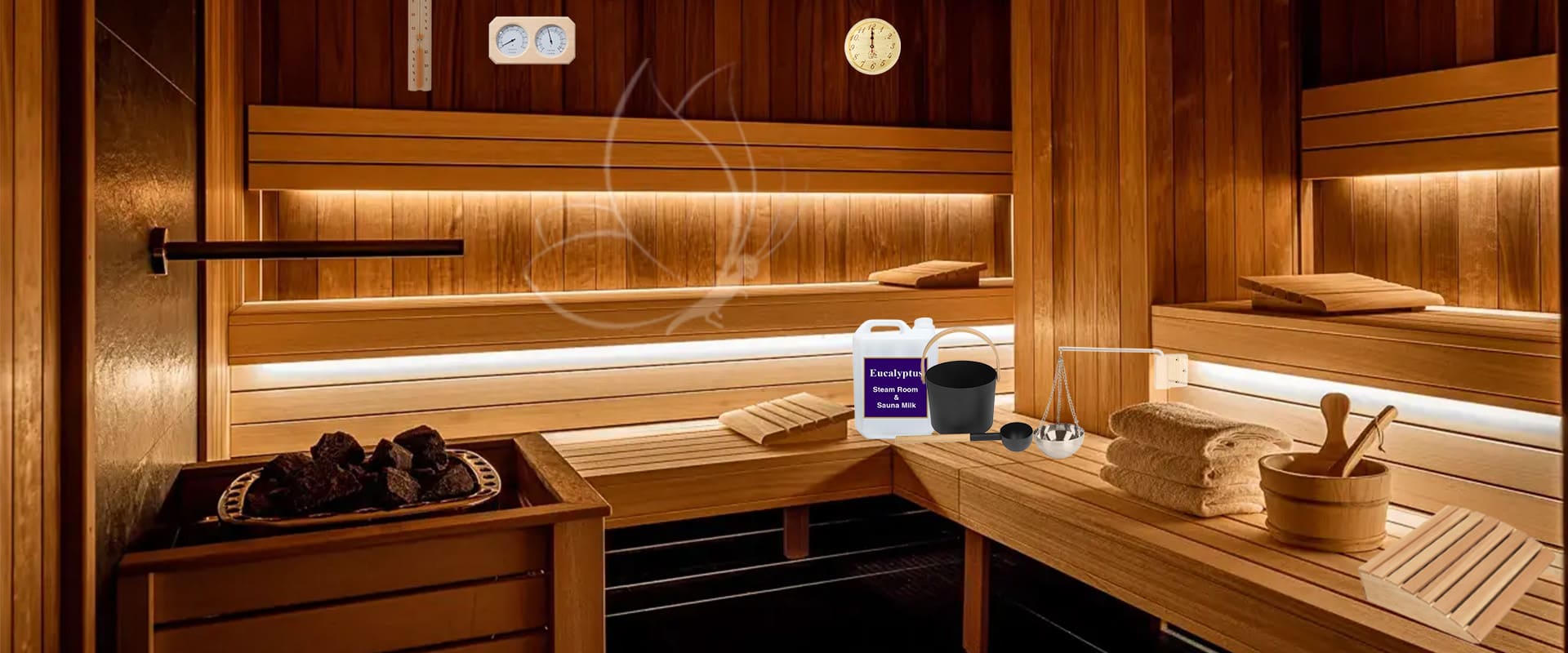 Luxury sauna products and accessories for hotels, spas, gyms, and wellness centers in UAE and GCC