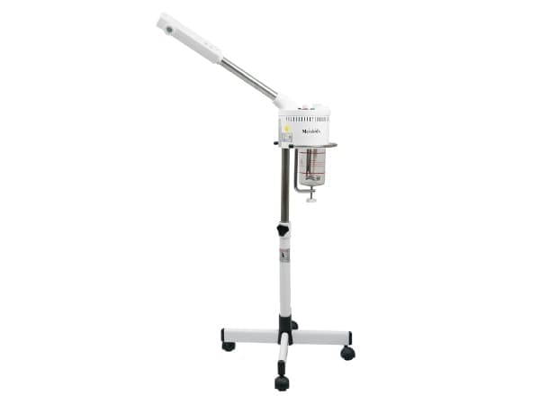 Adjustable professional facial steamer with 360-degree nozzle and large water tank for spa and home use