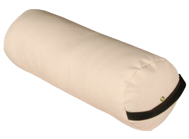 Cloud-soft round bolster pillow for massage tables, ideal for spas and wellness centers in UAE, Middle East, and Africa