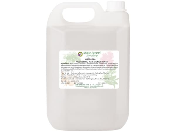 Green tea luxury hair conditioner with coconut and ylang-ylang oils for smooth, silky, and nourished hair in UAE & GCC