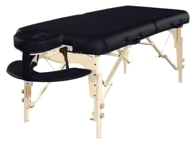Black PLL1 S30 portable massage bed with face hole, by Doyen Wellness – UAE GCC