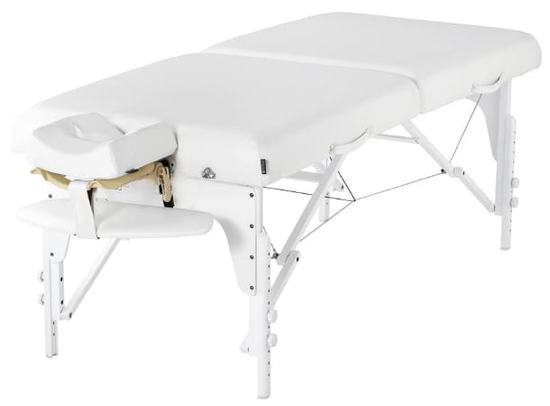 MCR 31 inch white portable massage table with memory foam by Doyen Wellness UAE GCC