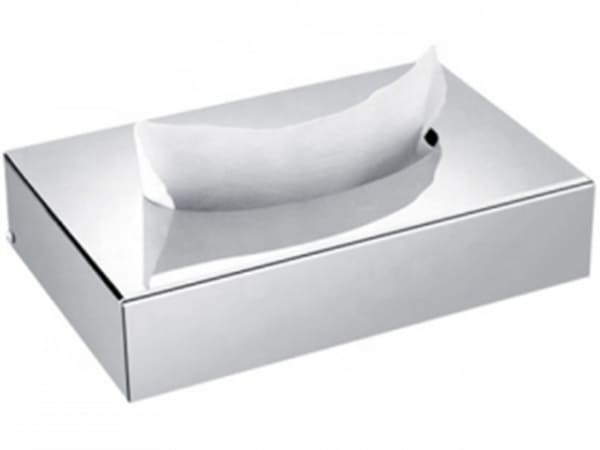 Stainless steel mirror napkin box, 0.8mm thick, durable and stylish for UAE & GCC hotels and homes.