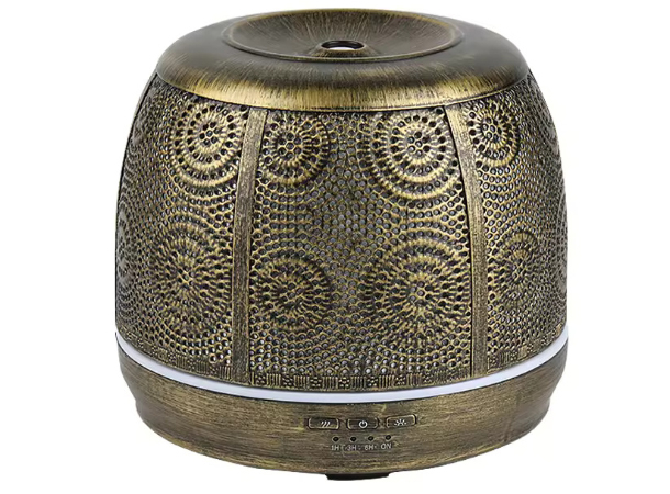 500ml Metal Aroma Diffuser with brass body and ultrasonic technology for spas, salons, and wellness centers in UAE & GCC.