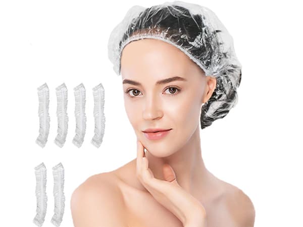 Waterproof disposable shower cap for spas, salons, hotels, and wellness centers in UAE & GCC