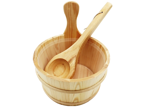 Sauna Bucket 4L with Ladle Set Red Cedar – Doyen Wellness