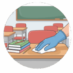 Doyen Antibacterial Wipes used in schools, colleges, universities, and libraries for hygienic surface cleaning across UAE, GCC, Europe, and Africa