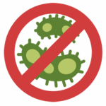 Antibacterial protection icon representing hygiene and germ-free products by Doyen Wellness across UAE, GCC, and global regions